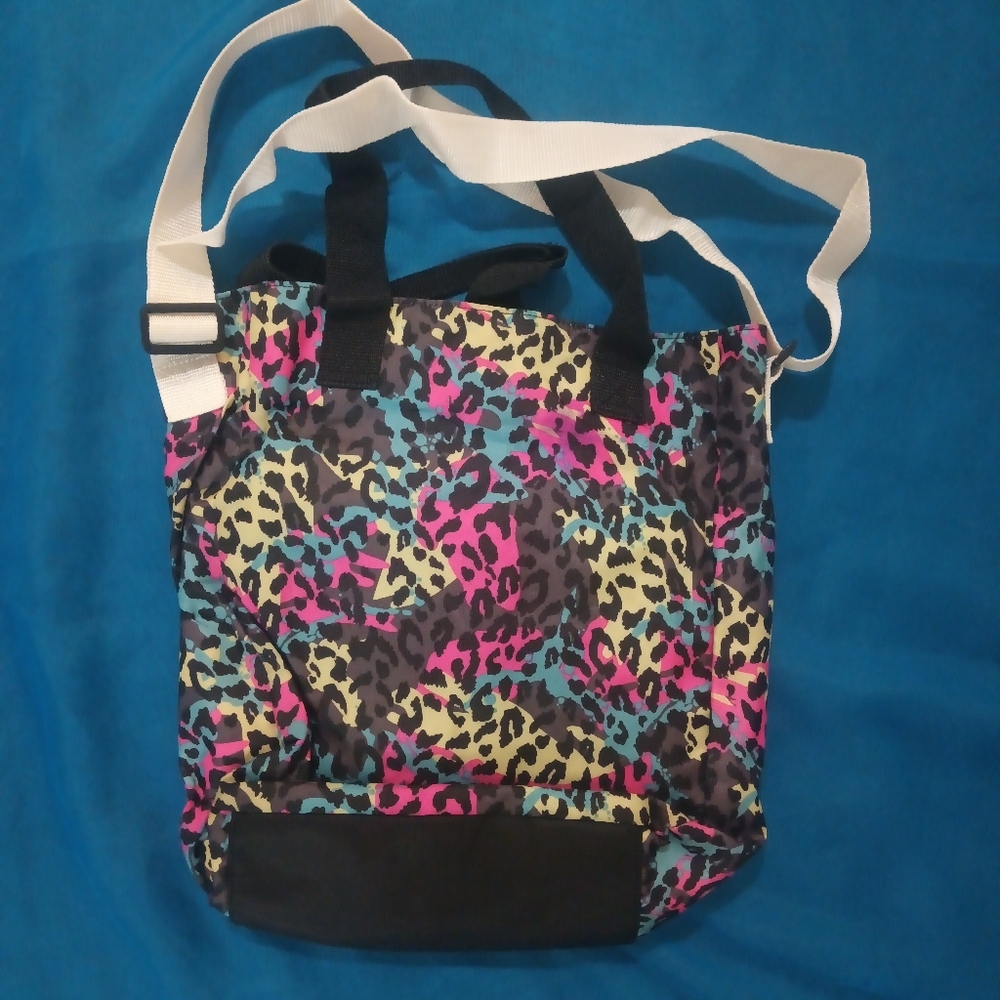 Vibrant Multicolor Leopard Print Backpack - image 5